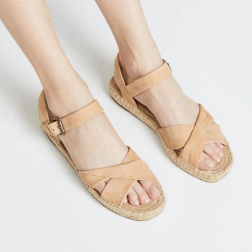 Splendid Nude Suede Fae Espadrille Sandals